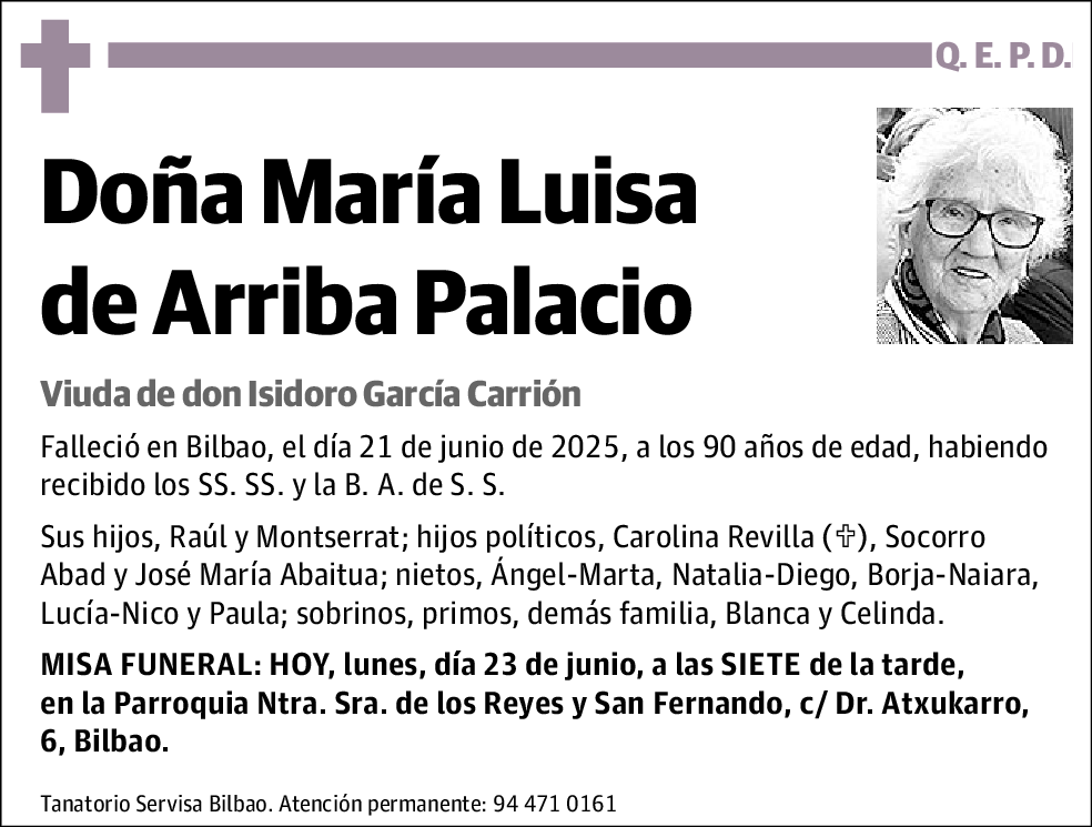 María Luisa de Arriba Palacio