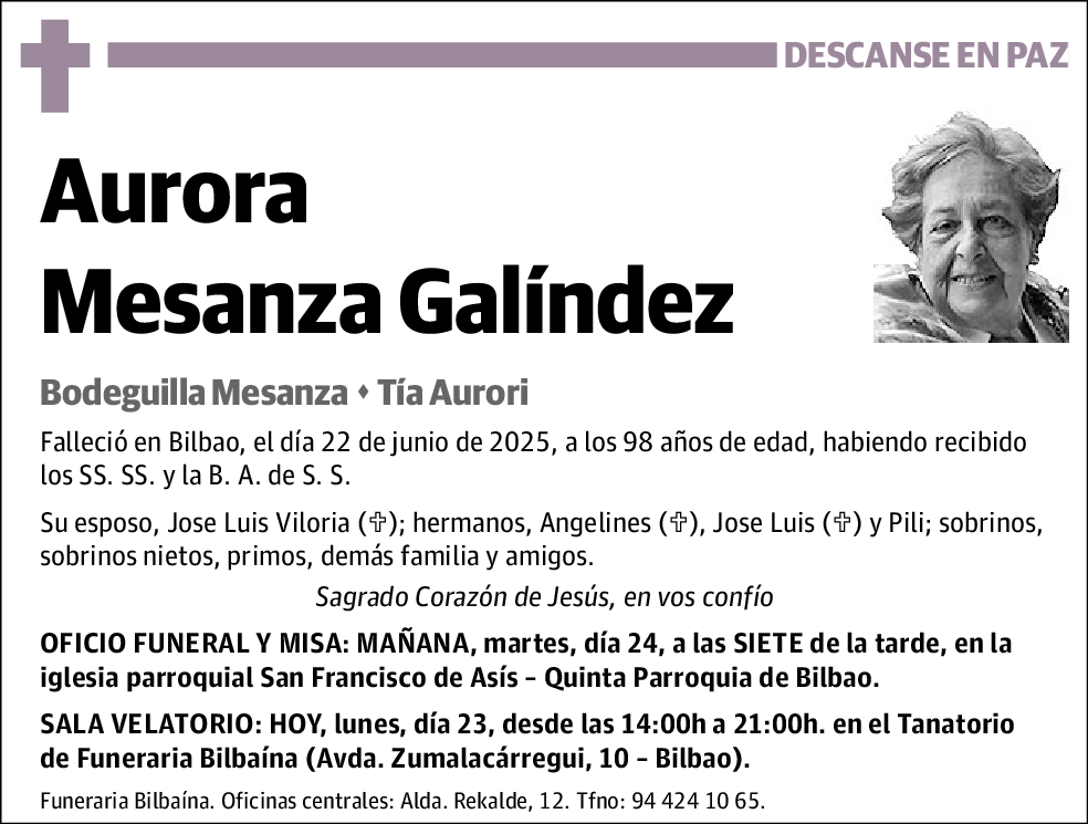Aurora Mesanza Galíndez