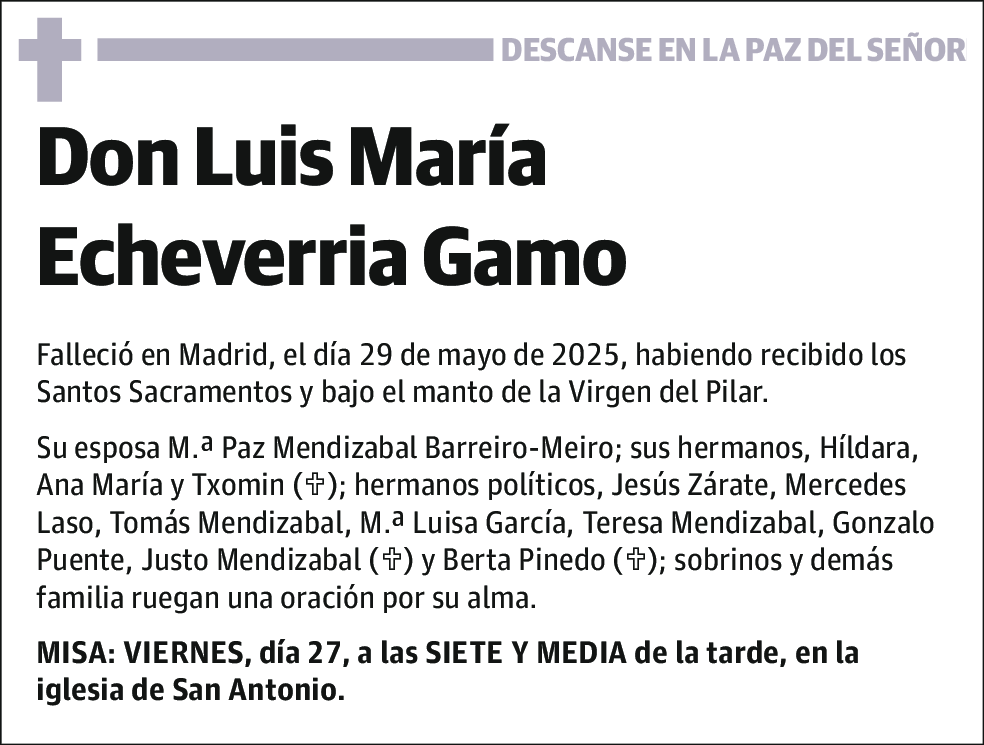 Luis María Echeverria Gamo