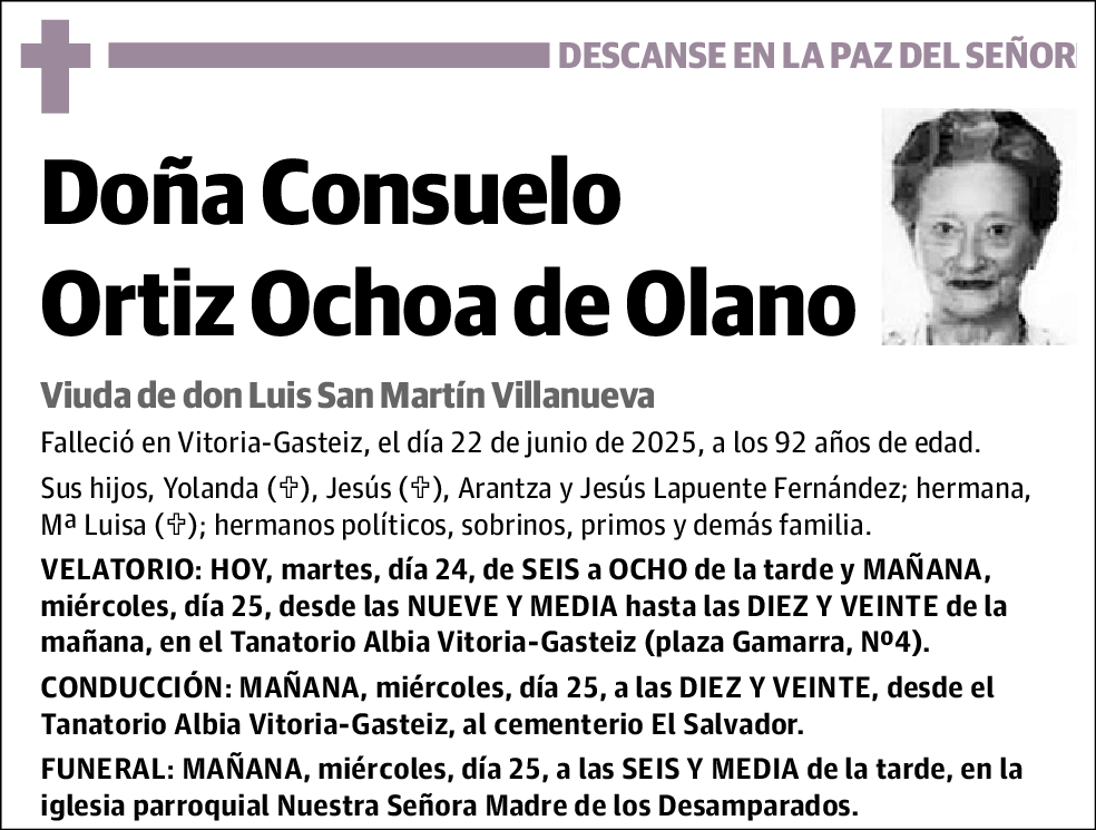 Consuelo Ortiz Ochoa de Olano