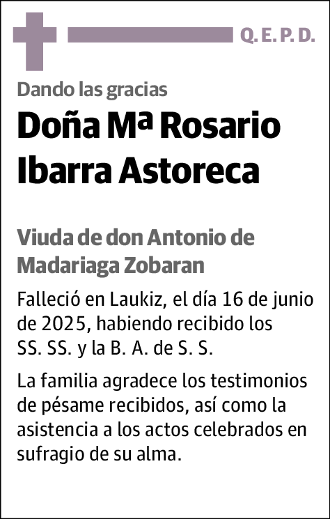 Mªrosario Ibarra Astoreca