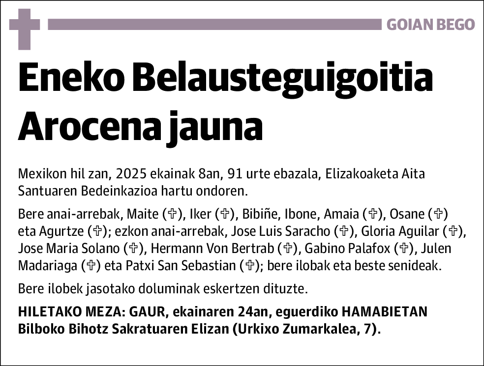 Eneko Belausteguigoitia Arocena