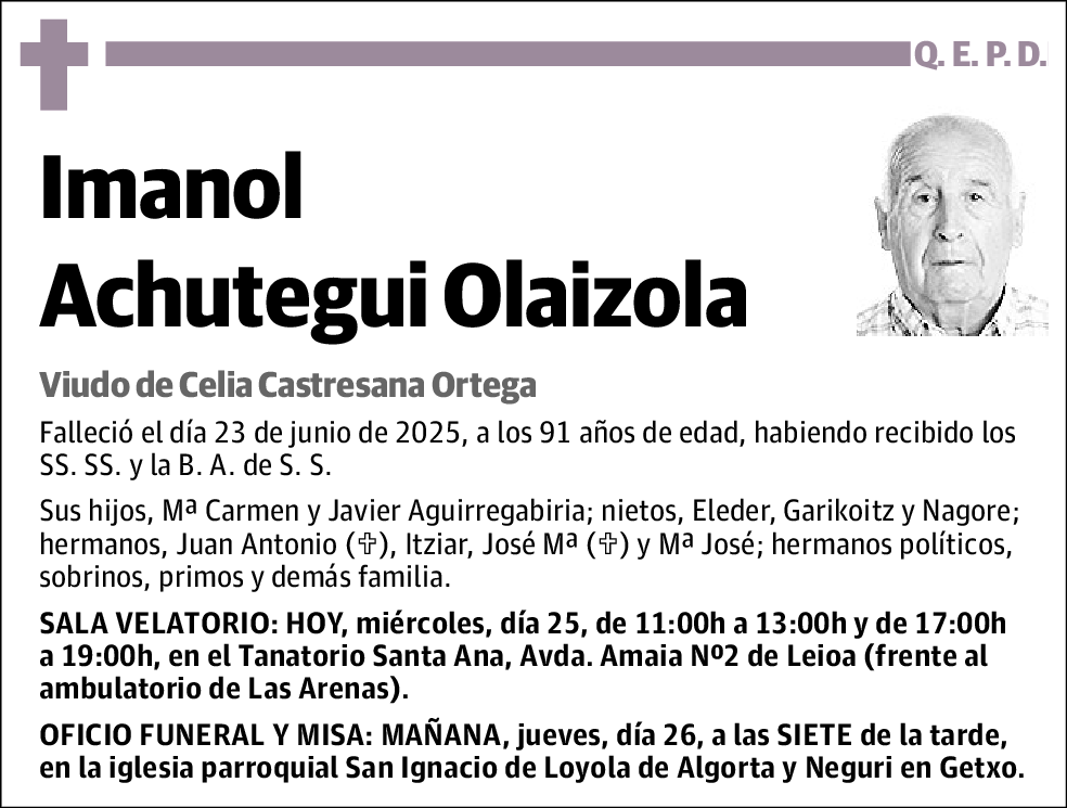 Imanol Achutegui Olaizola