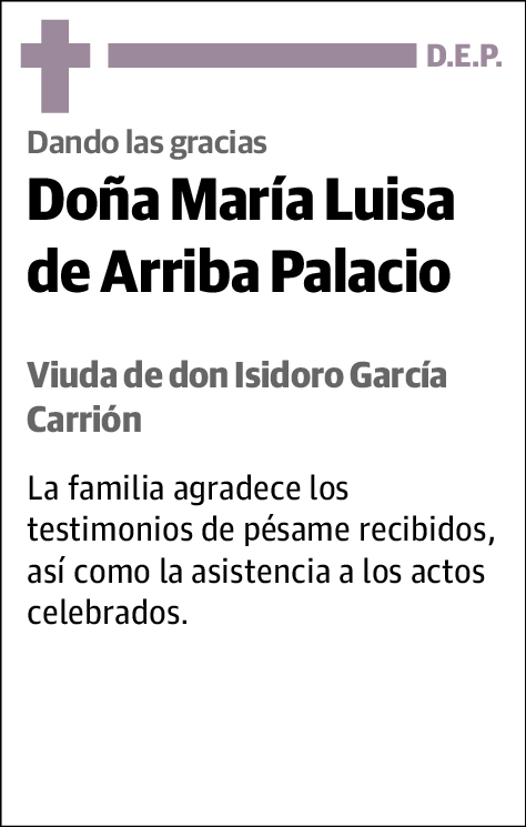 María Luisa de Arriba Palacio