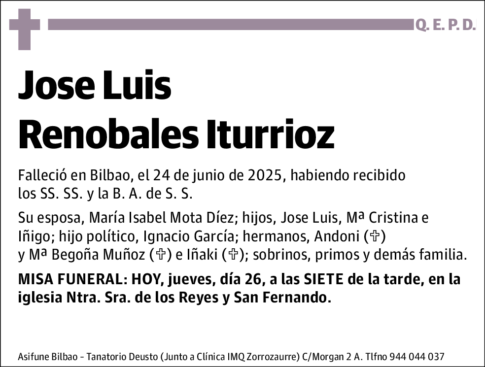 Jose Luis Renobales Iturrioz
