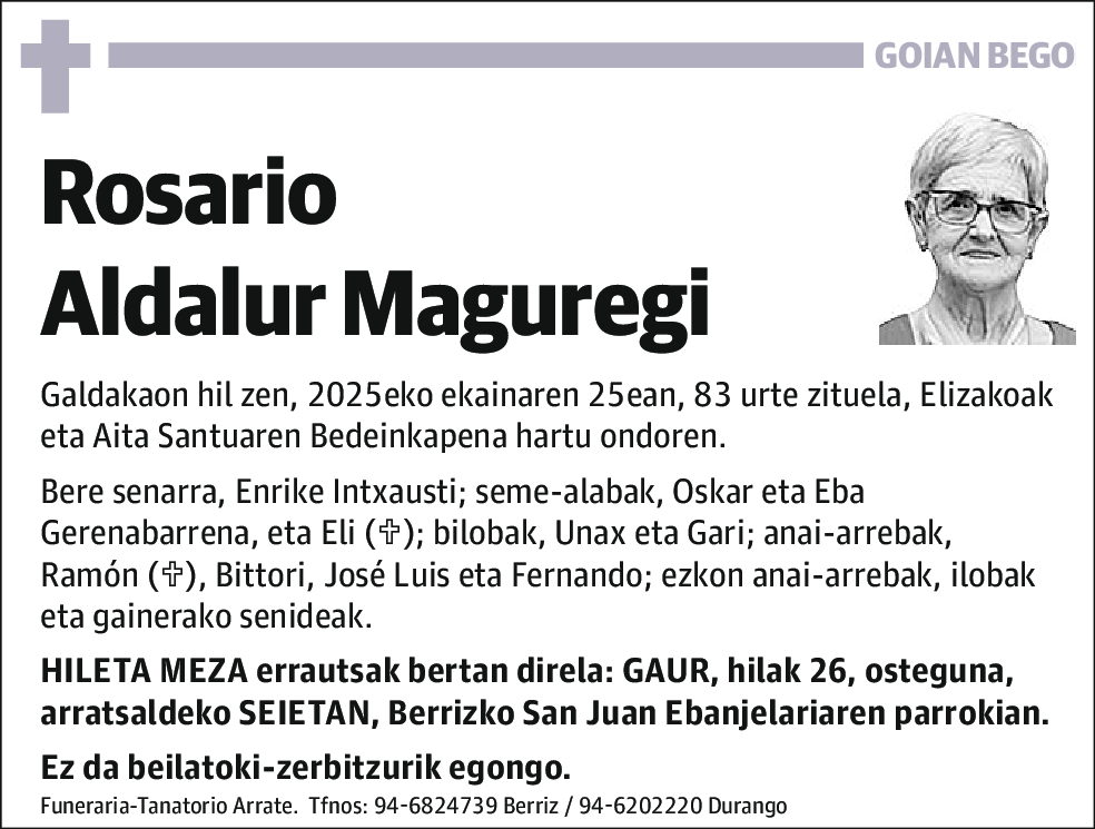 Rosario Aldalur Maguregi