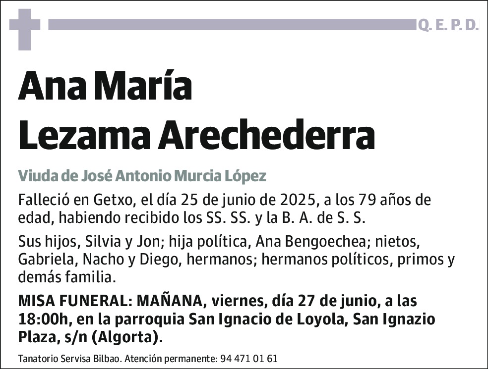 Ana María Lezama Arechederra
