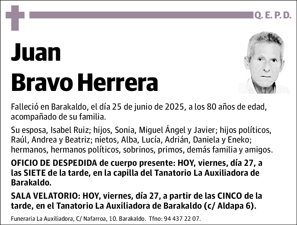 Juan Bravo Bravo Herrera