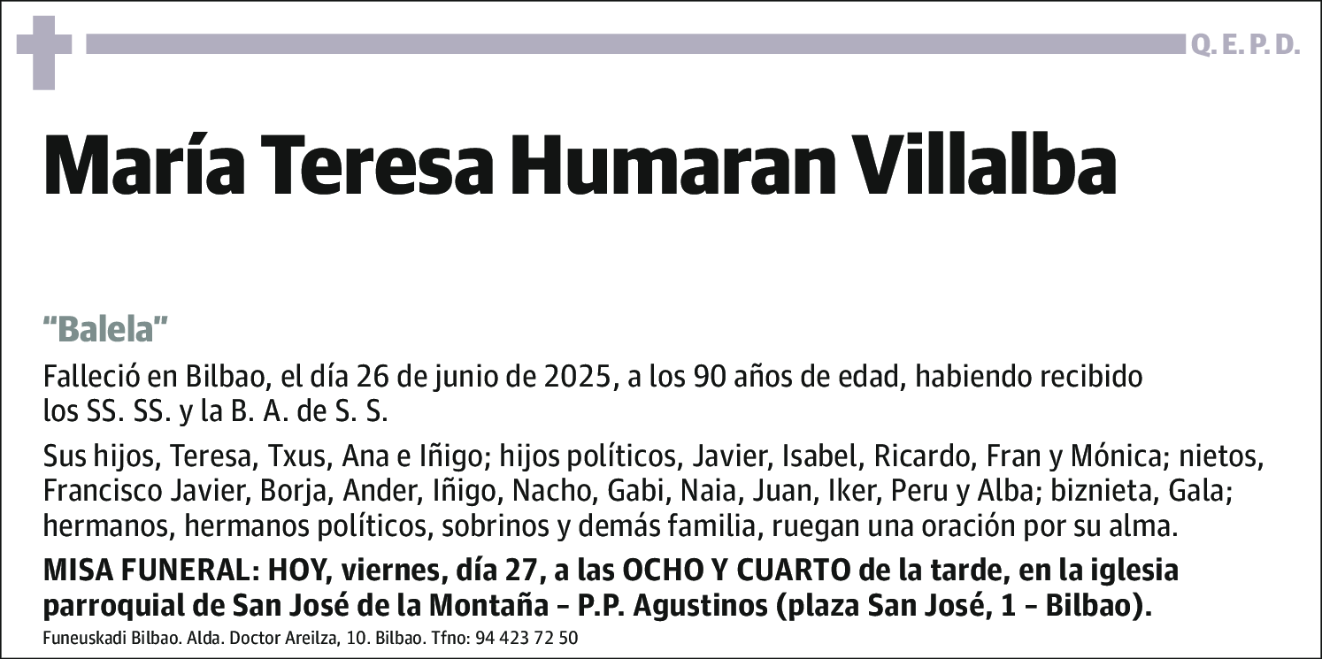 María Teresa Humaran Villalba
