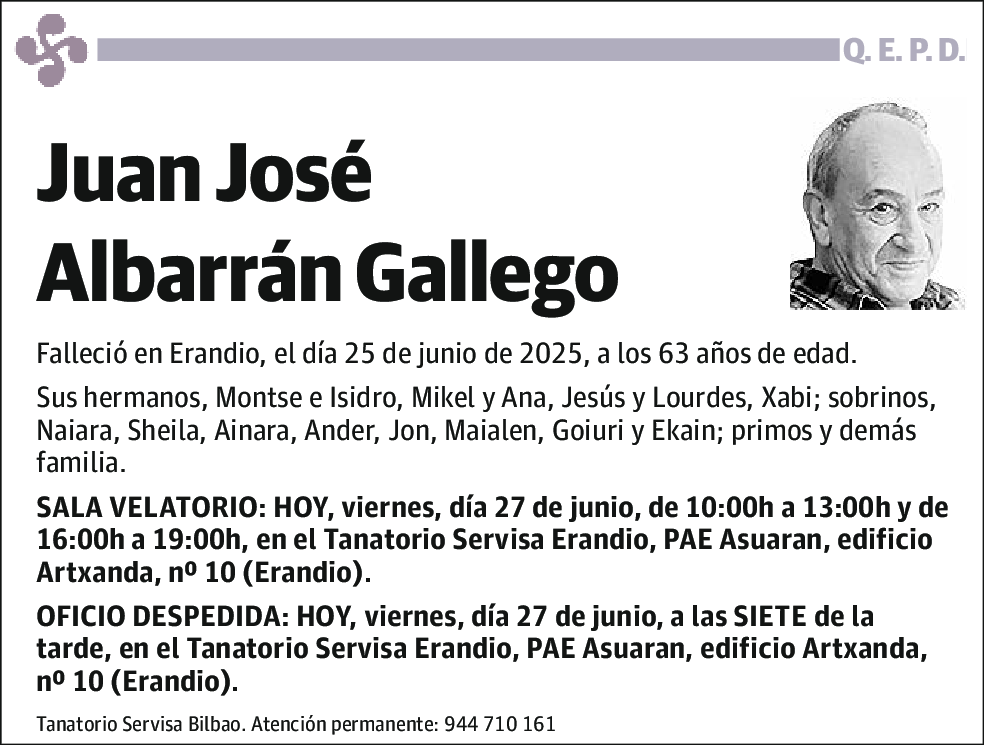 Juan Jose Albarran Gallego