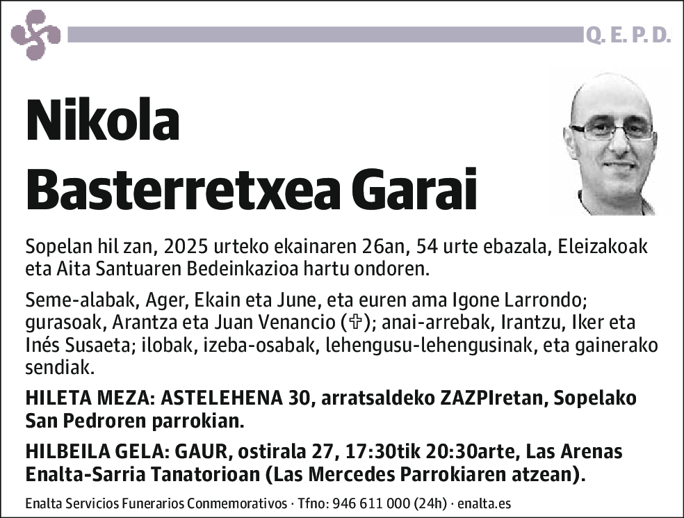 Nikola Basterretxea Garai