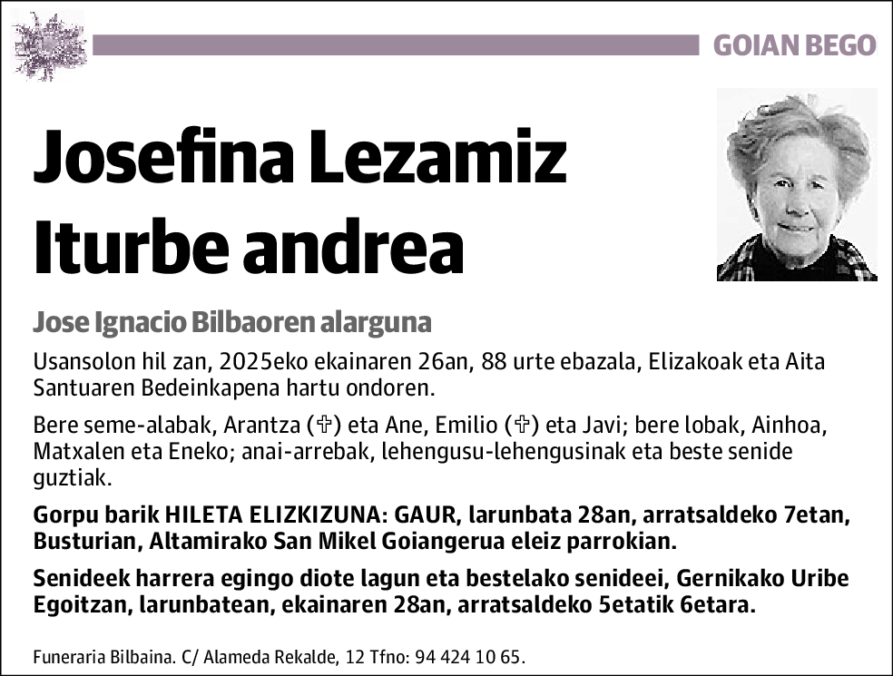 Josefina Lezamiz Iturbe