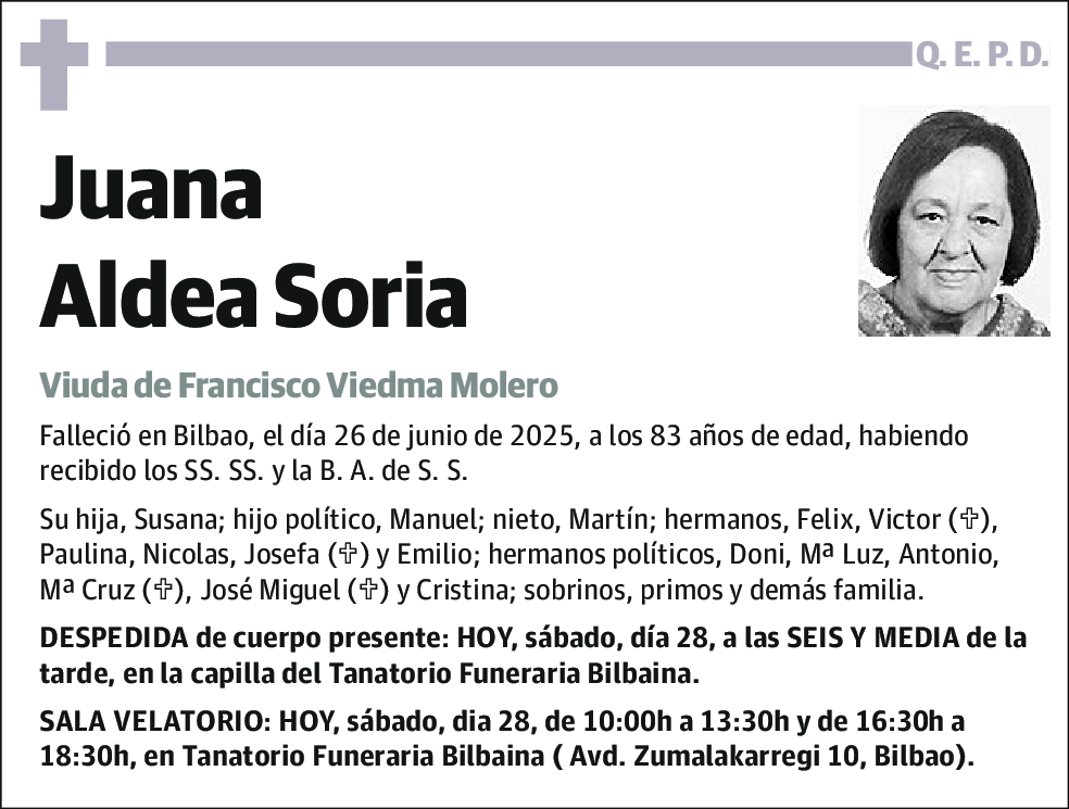 Juana Aldea Soria
