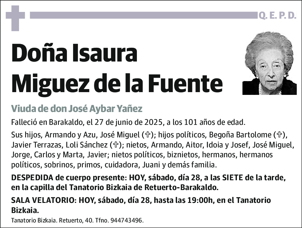 Isaura Miguez de la Fuente