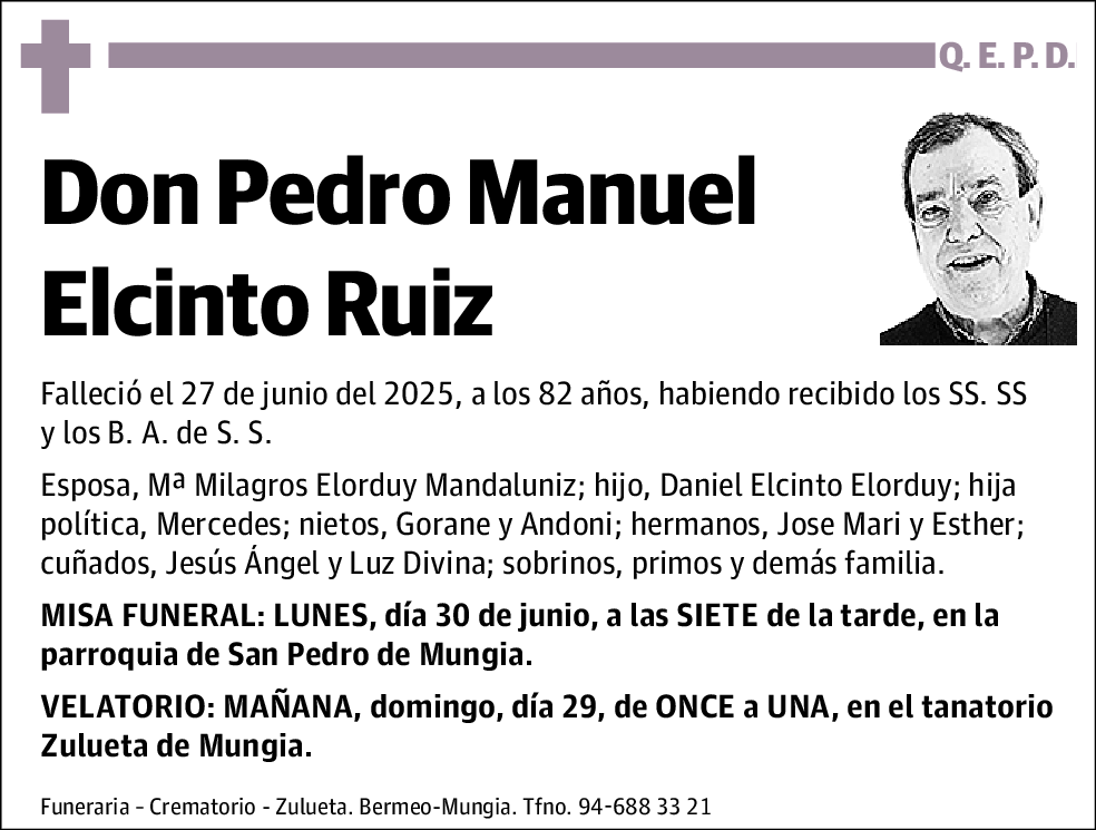 Pedro Manuel Elcinto Ruiz