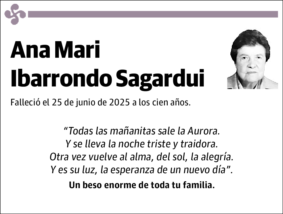 Ana Mari Ibarrondo Sagardui
