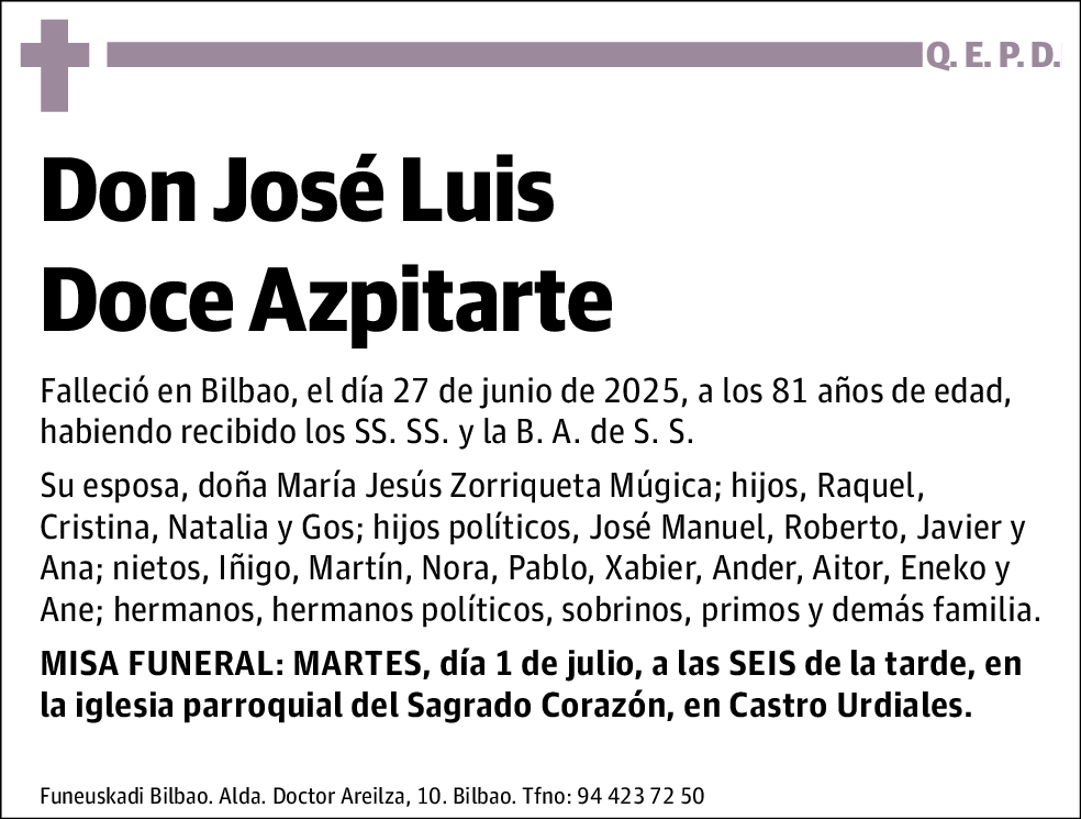 José Luis Doce Azpitarte