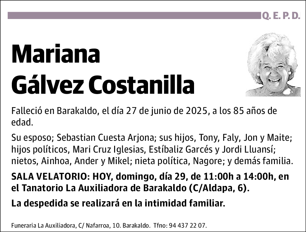 Mariana Gálvez Costanilla