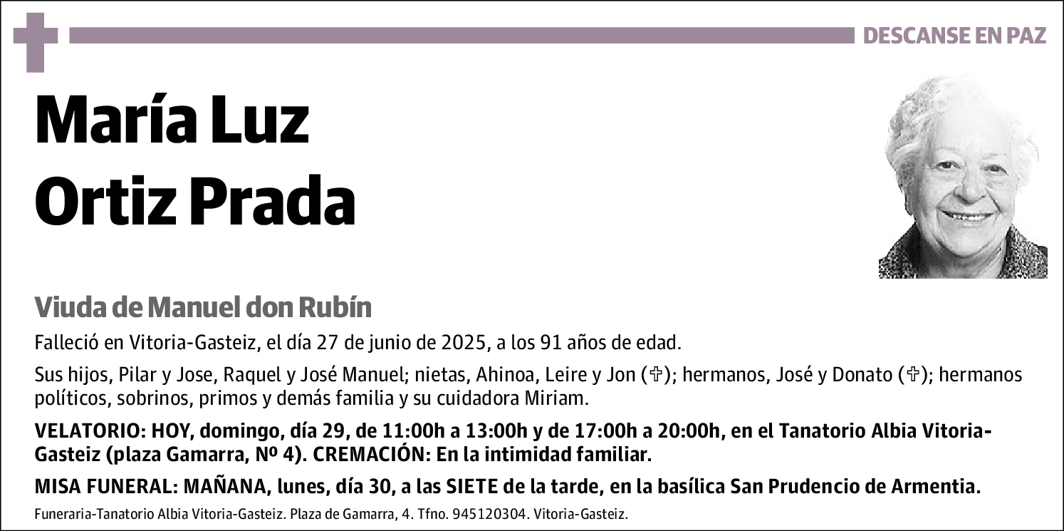 María Luz Ortiz Prada