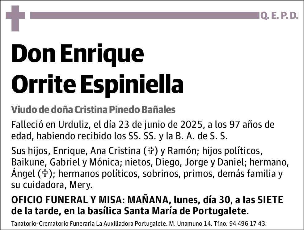 Enrique Orrite Espiniella