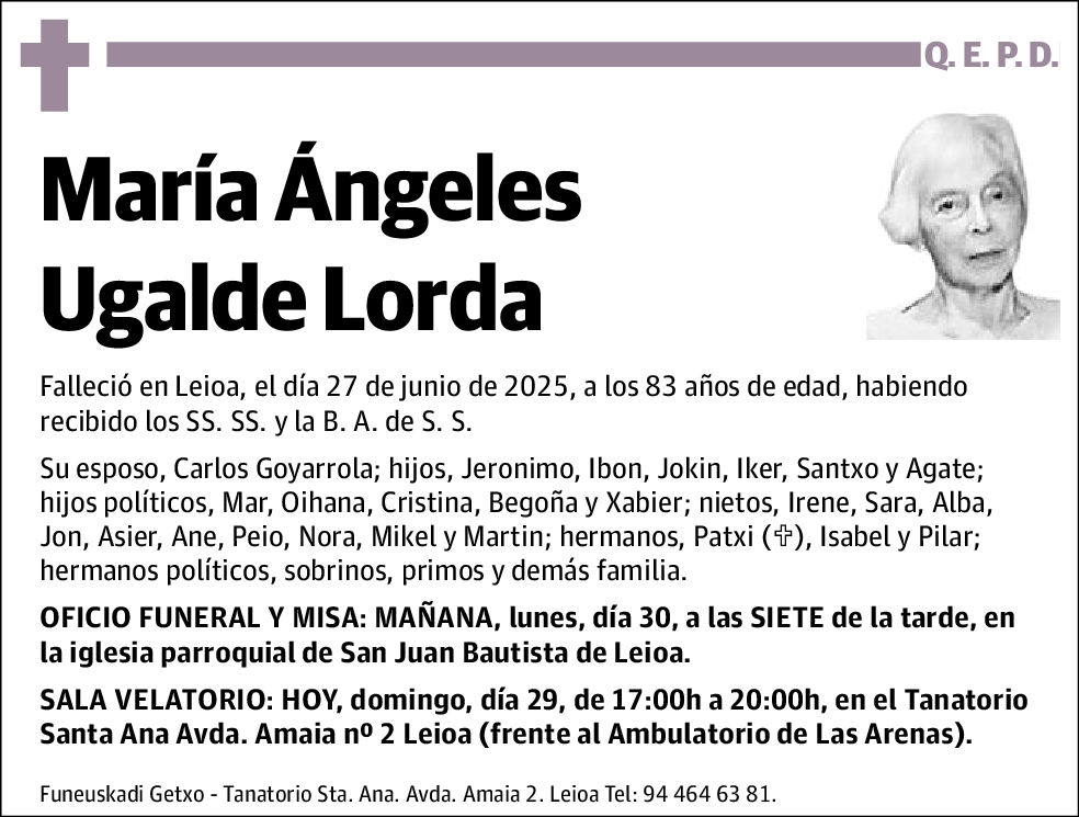María Ángeles Ugalde Lorda