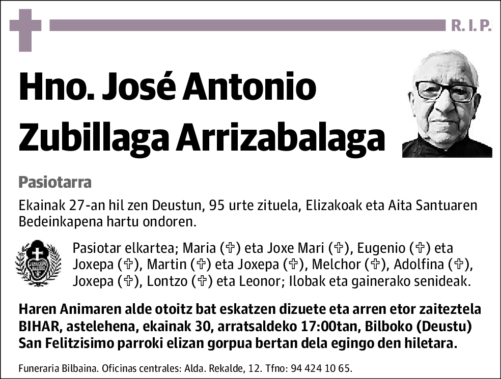José Antonio Zubillaga Arrizabalaga