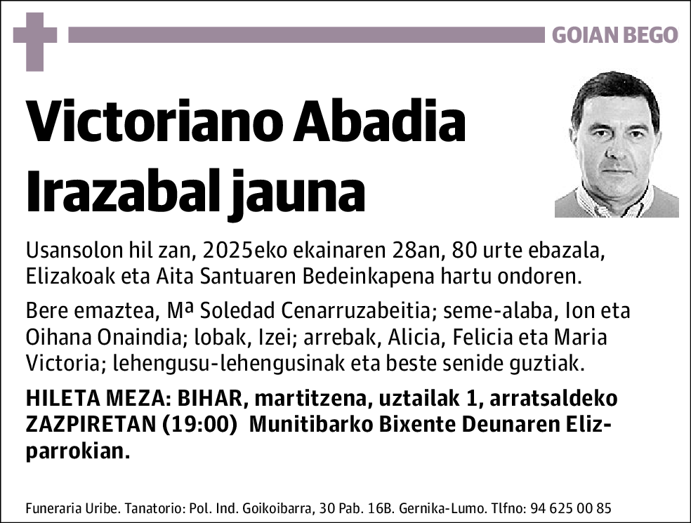 Victoriano Abadia Irazabal