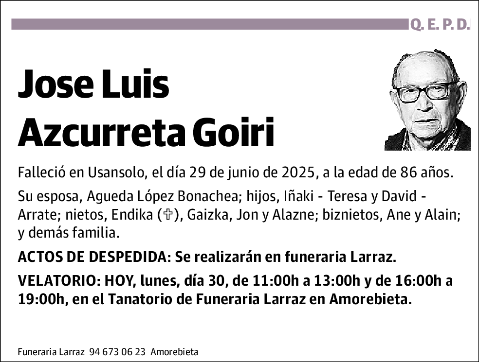 Jose Luis Azcurreta Goiri