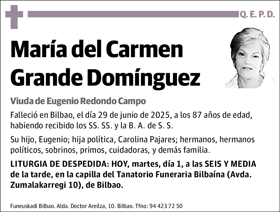 María del Carmen Grande Domíinguez