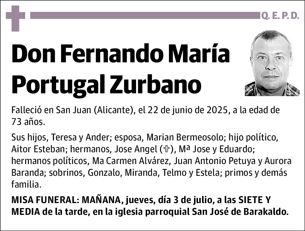 Fernando Maria Portugal Zurbano