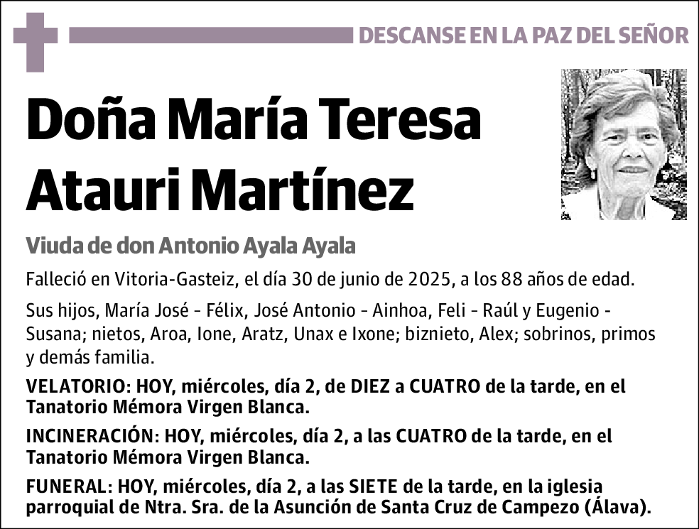María Teresa Atauri Martínez