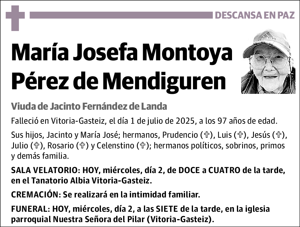 María Josefa Montoya Pérez de Mendiguren