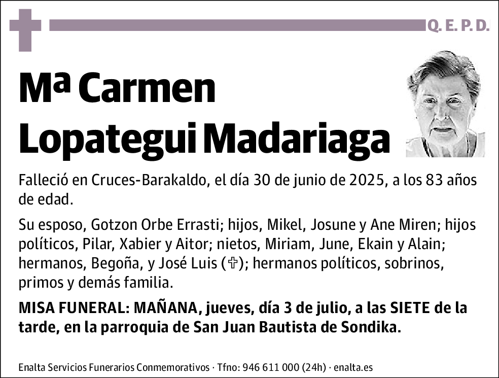 Mª Carmen Lopategui Madariaga