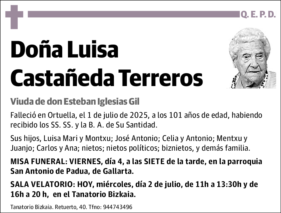 Luisa Castañeda Terreros