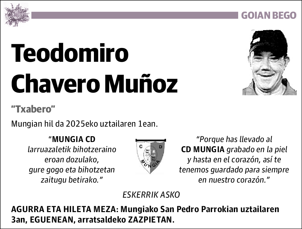 Teodomiro Chavero Muñoz