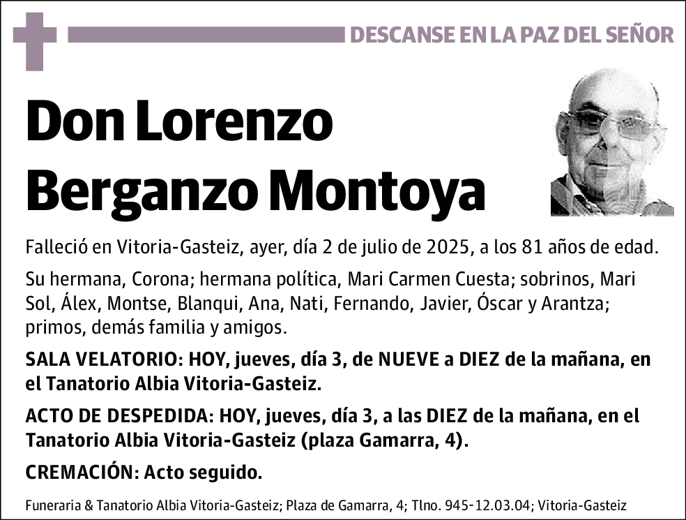 Lorenzo Berganzo Montoya