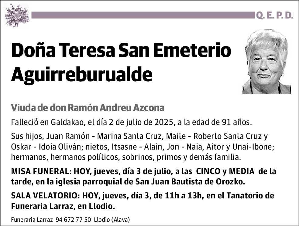 Teresa San Emeterio Aguirreburualde
