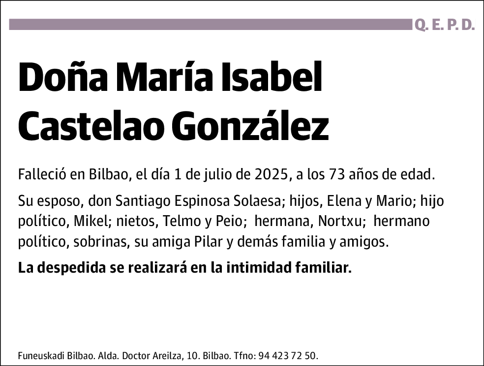María Isabel Castelao González