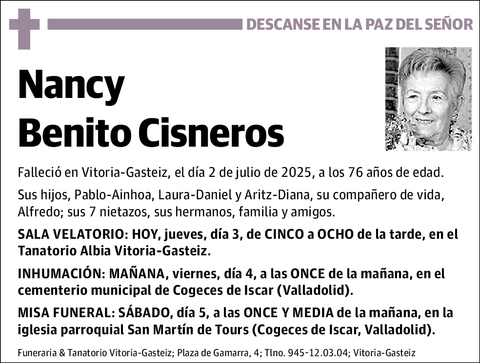 Nancy Benito Cisneros