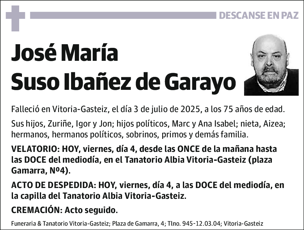 José María Suso Ibañez de Garayo
