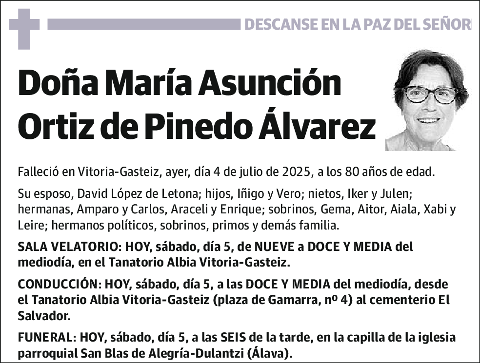 María Asunción Ortiz de Pinedo Álvarez