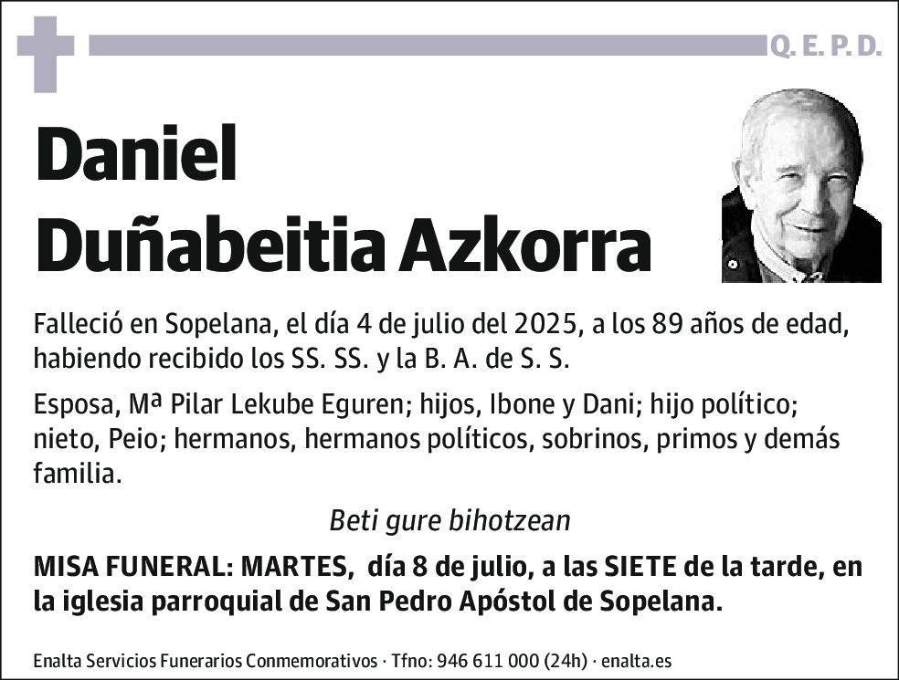 Daniel Duñabeitia Azkorra
