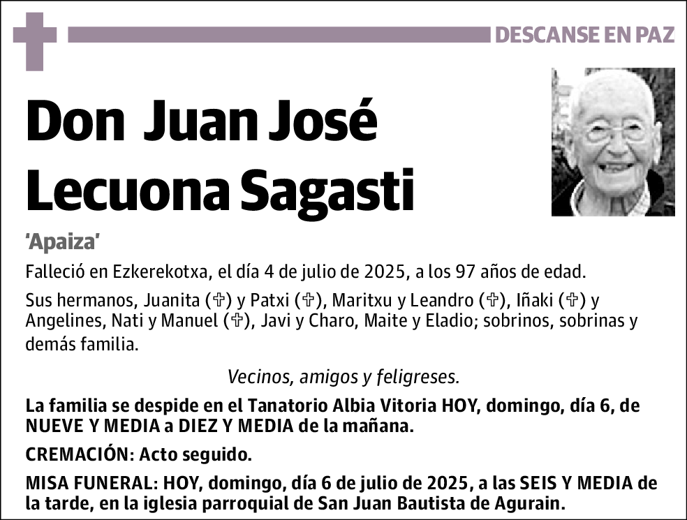 Juan José Lecuona Sagasti