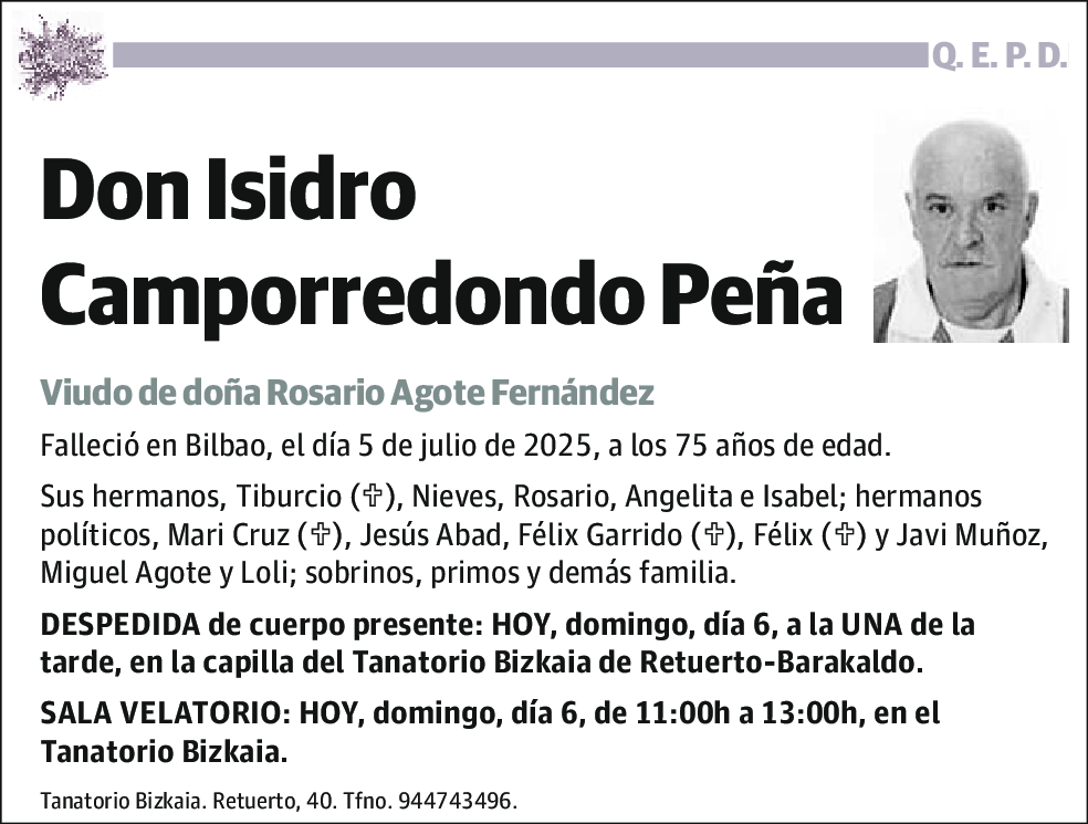 Isidro Camporredondo Peña