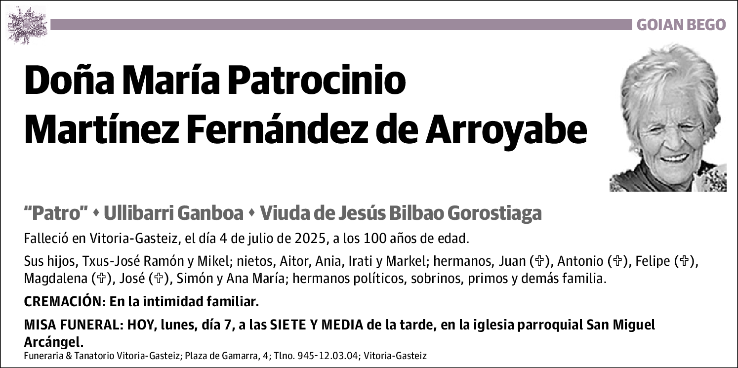 María Patrocinio Martínez Fernández