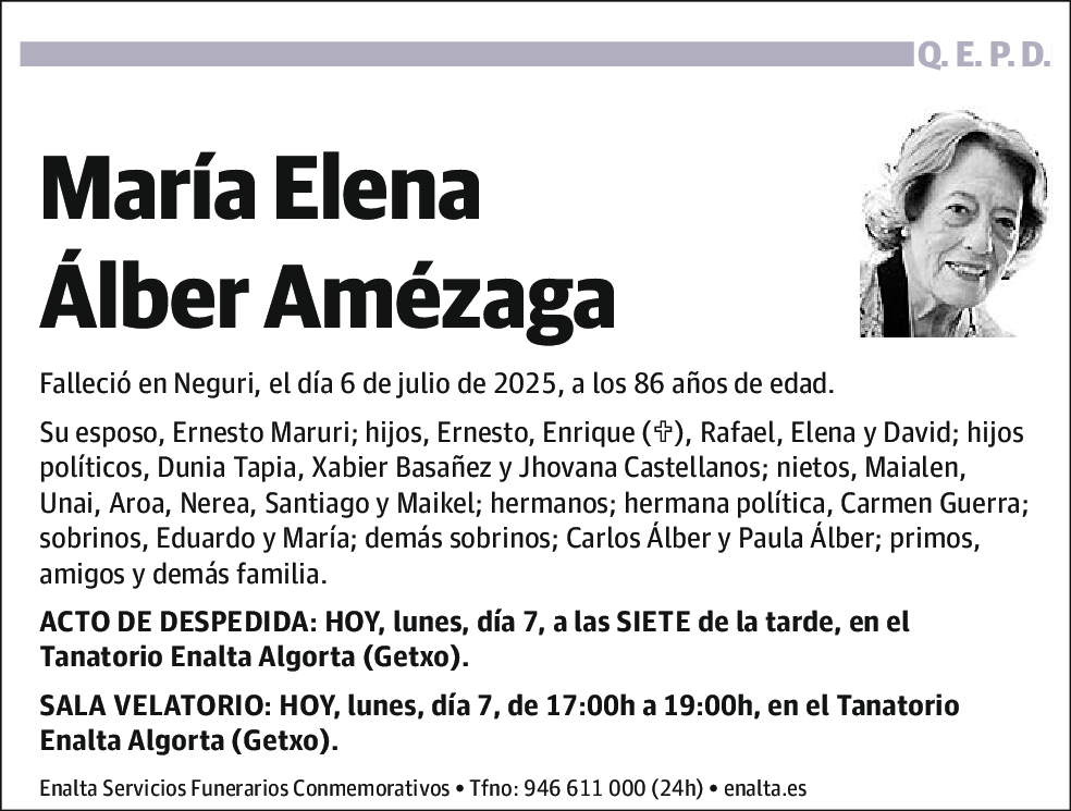 María Elena Álber Amézaga