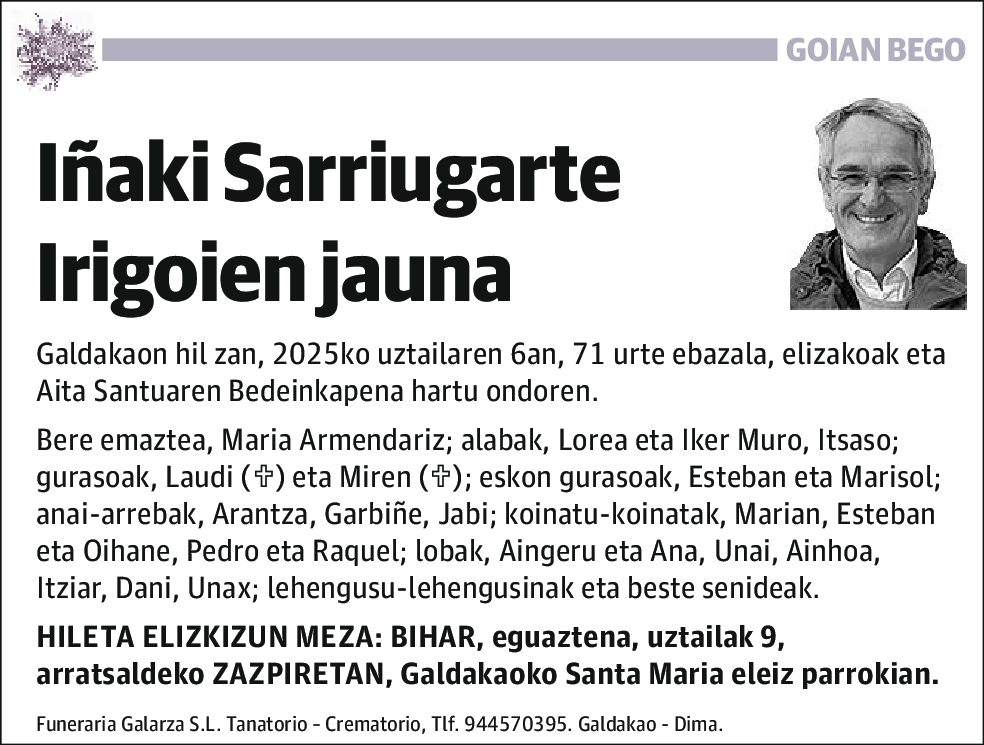Iñaki Sarriugarte Irigoien