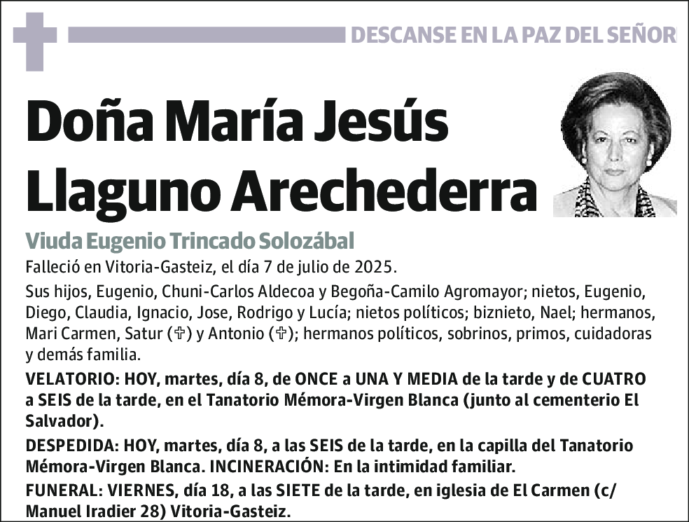 María Jesús Llaguno Arechederra