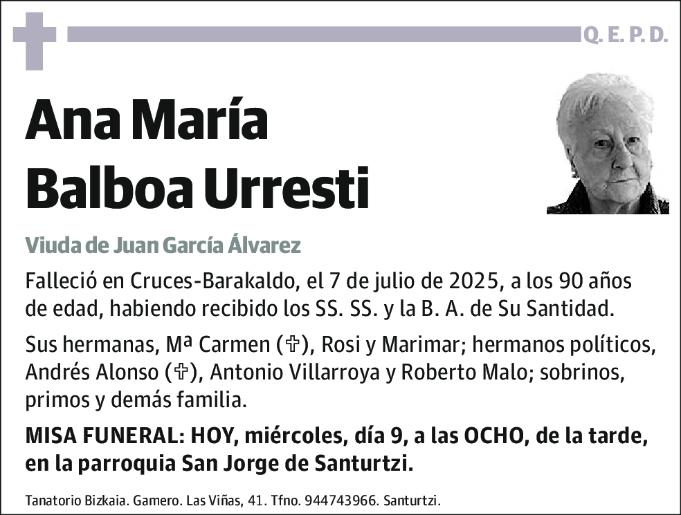 Ana María Balboa Urresti