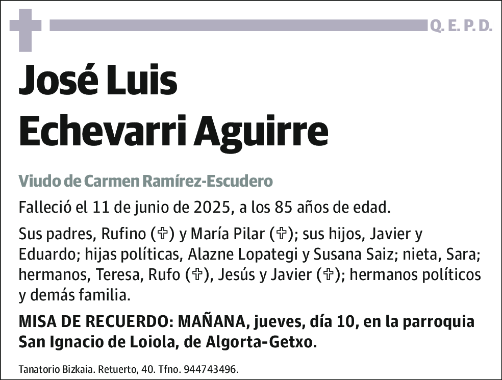 Jose Luis Echevarri Aguirre